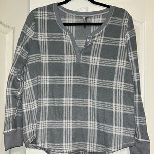 Plaid Long Sleeve Pajama Set